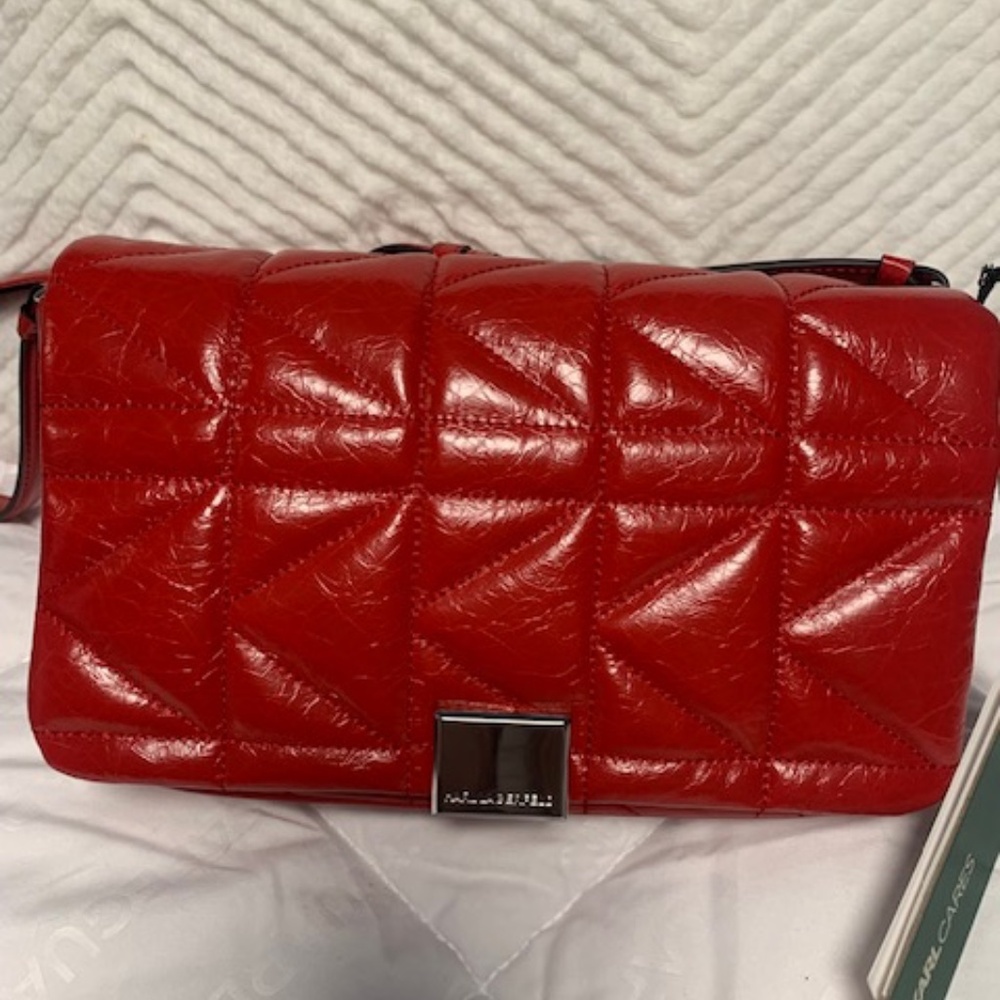 Red leather bag